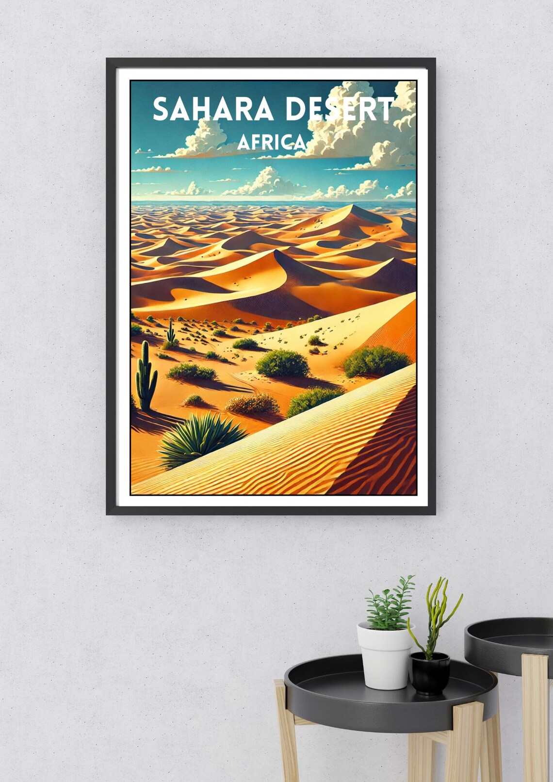 Sahara Desert Travel Poster, Africa Landscape - Image 2