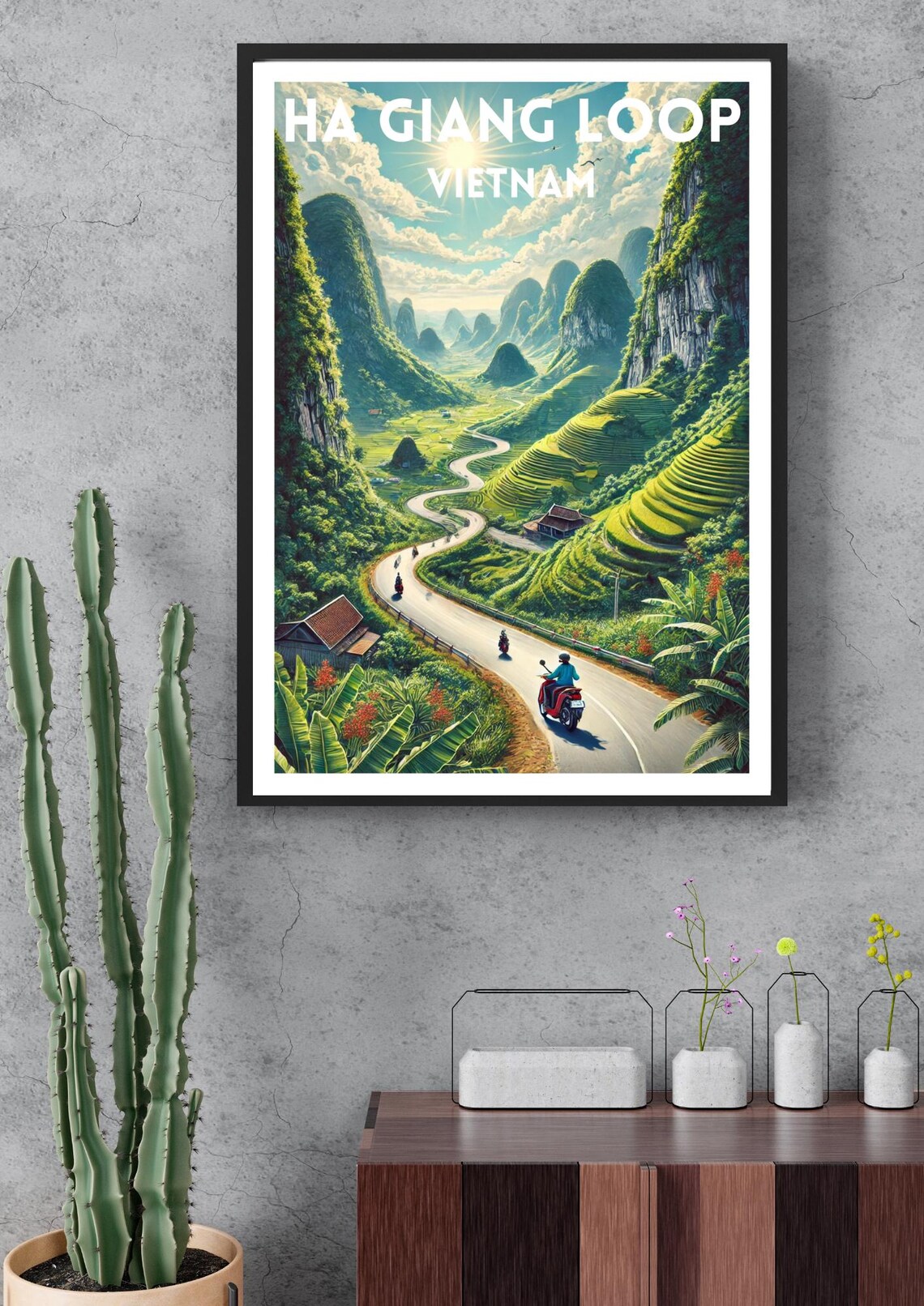 Ha Giang Loop Travel Poster, Vietnam Travel Decor - Image 4