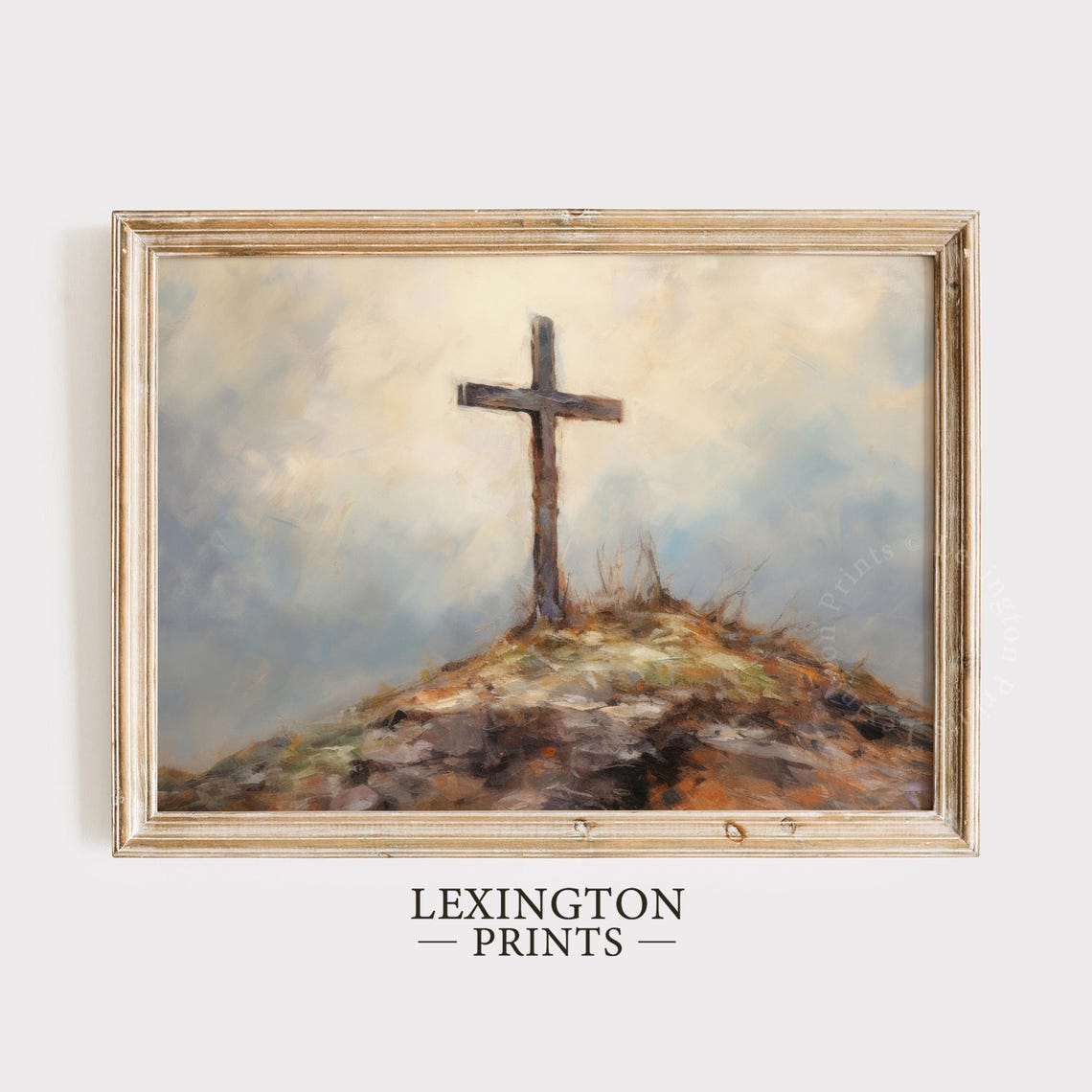 Rustic Christian Wall Art Christian Cross Art Art Christian Print Oil Painting Religious Art Christian Painting Jesus Art 381 - Image 4
