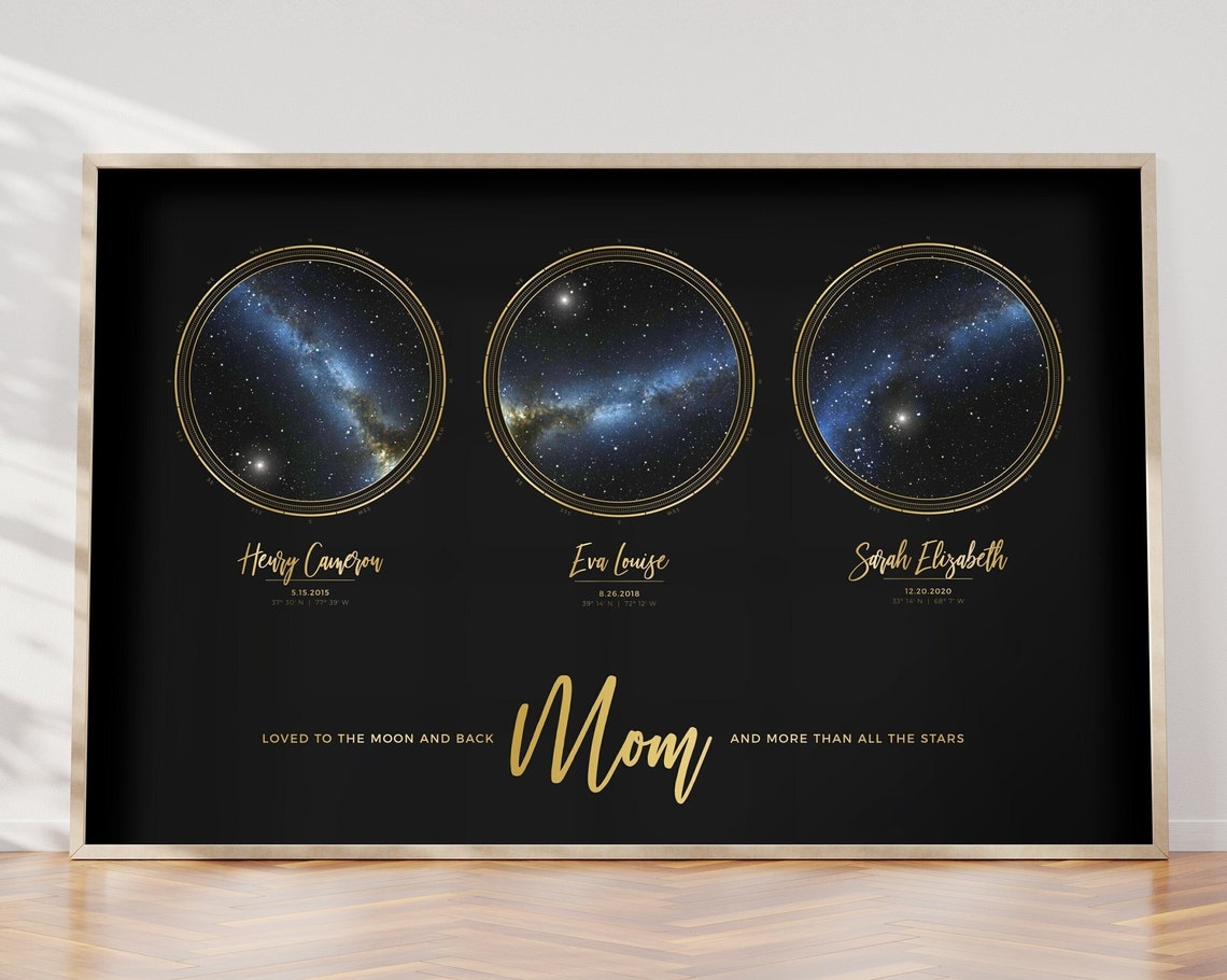 Personalized Star Map Poster, Custom Night Sky Print - Image 2