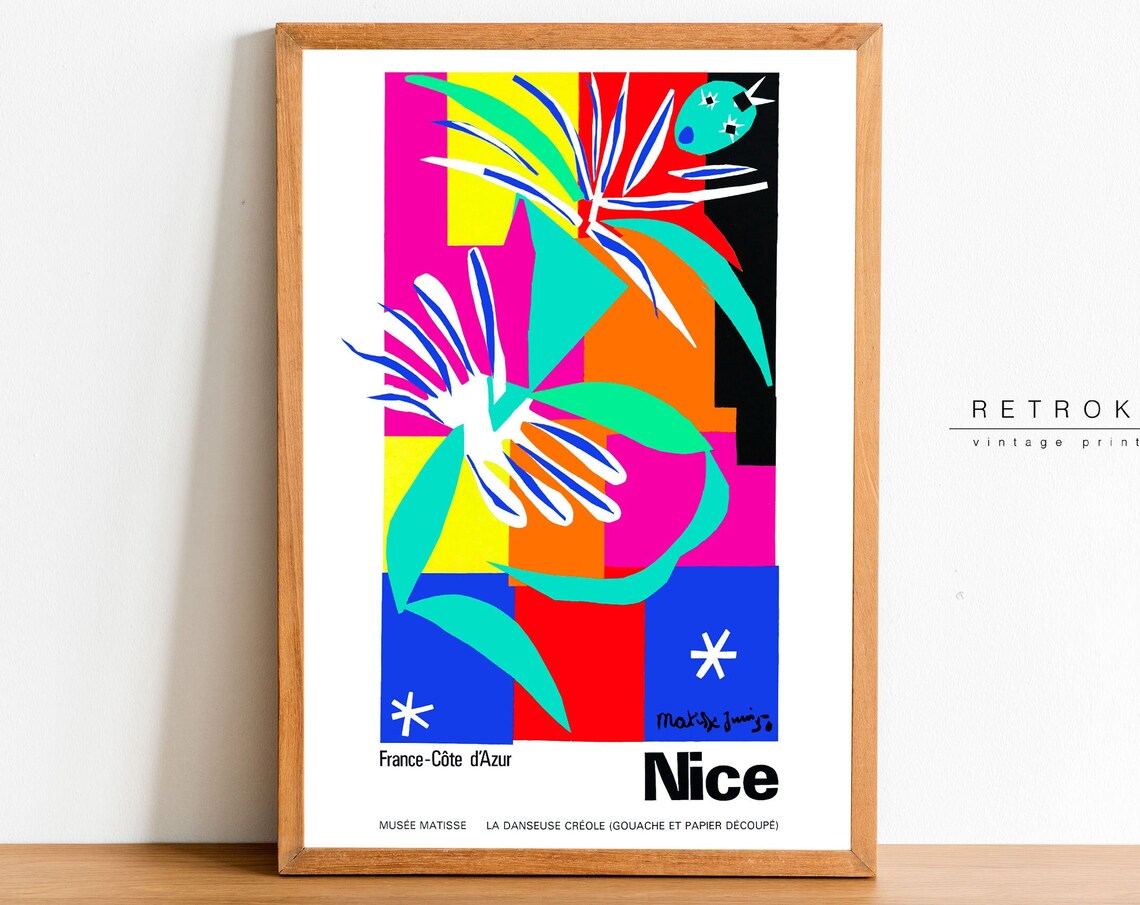 Matisse Nice La Danseuse Creole Cut Out Dancer Exhibition Art Poster