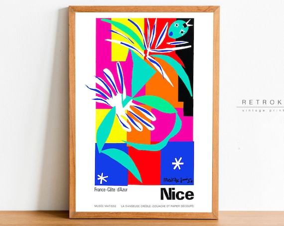 Matisse Nice La Danseuse Creole Cut Out Dancer Exhibition Art Poster