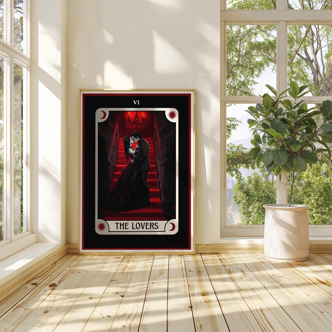 Gothic Lovers Tarot Card, Romantic Valentine Gift - Image 2