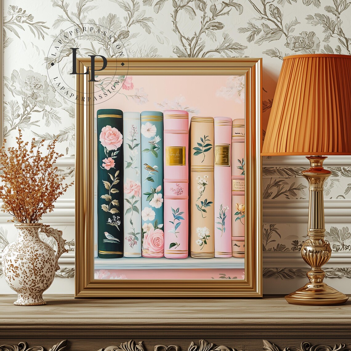 Pastel Stack Of Books, Reading Nook Art Print - Image 3