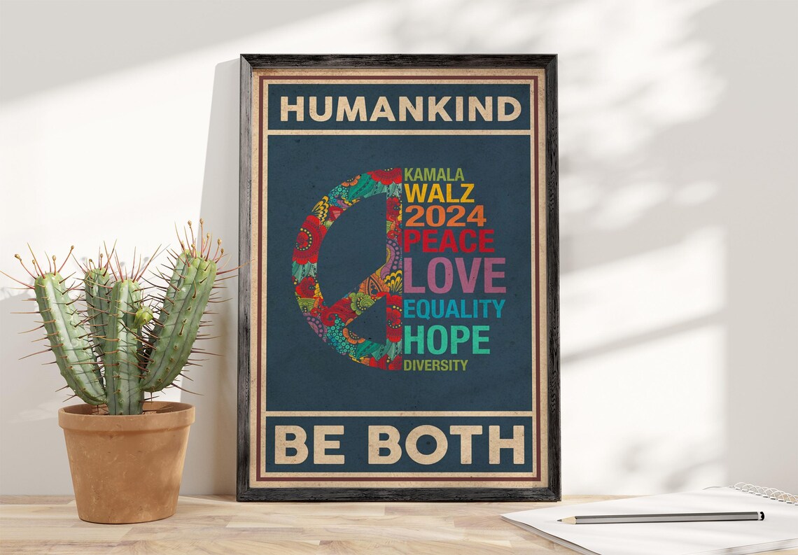 Humankind Be Both Feminist Quote, Kamala Walz 2024
