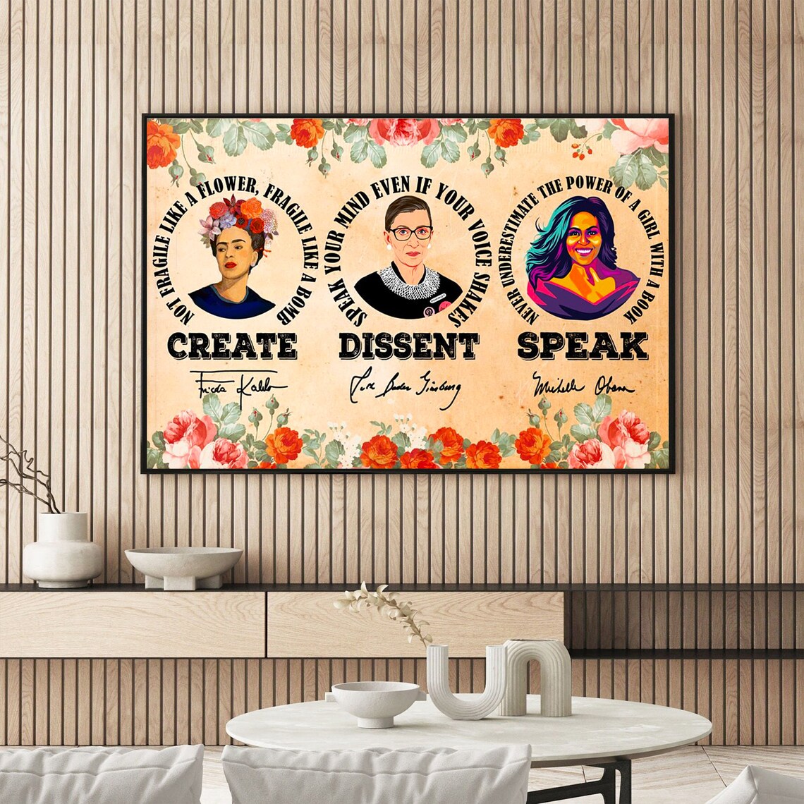 Speak Dissent, Vintage Feminist Poster Print - Image 2