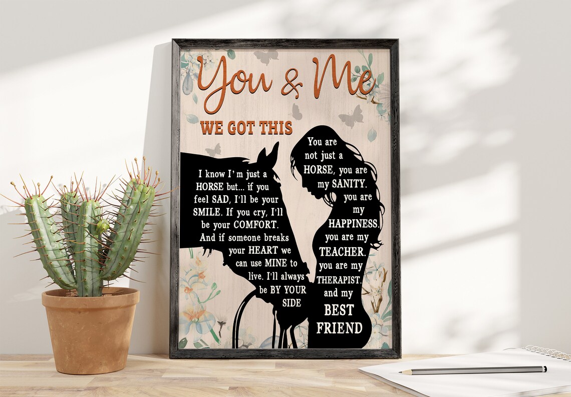 Vintage Cowgirl Horse Girl Poster, Home Decor - Image 4