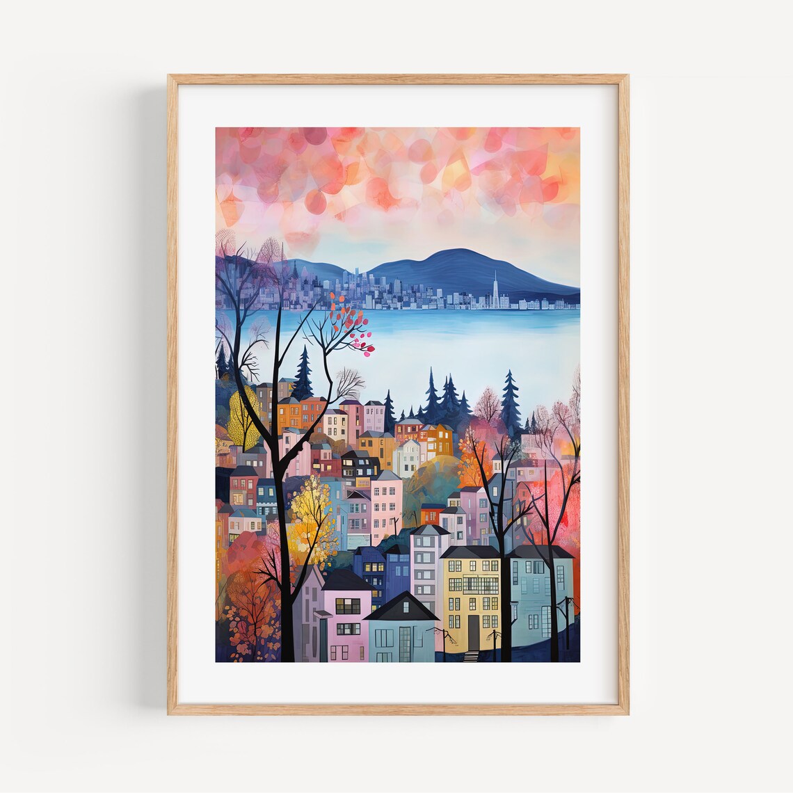 Vancouver Travel Poster, British Columbia Art Print