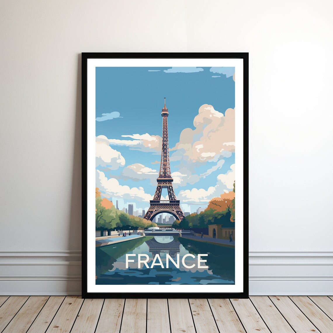 France Travel Poster, European Wall Art Print