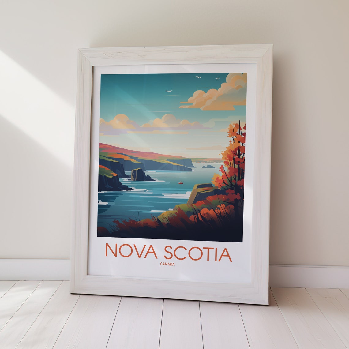 Nova Scotia Hiking Gift Travel Poster - Image 2