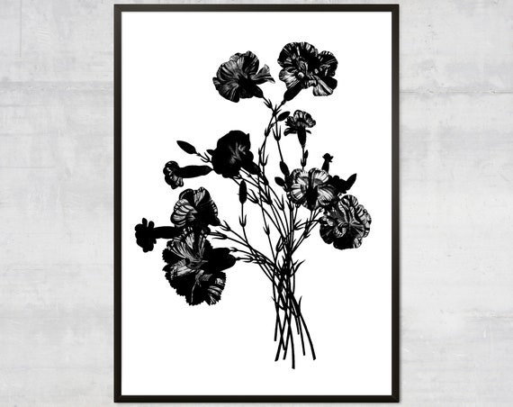 Vintage Bouquet Art Print, Antique Botanical Floral