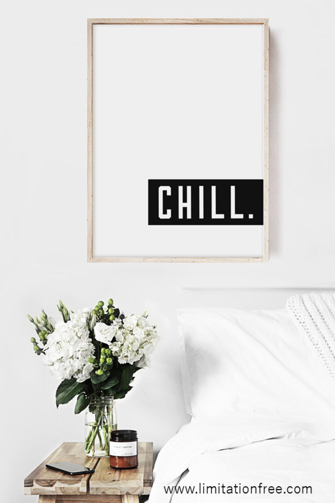 Instant Art Modern Minimalist Typography Art Print - Image 3