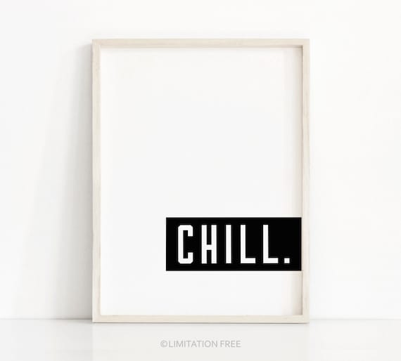 Instant Art Modern Minimalist Typography Art Print