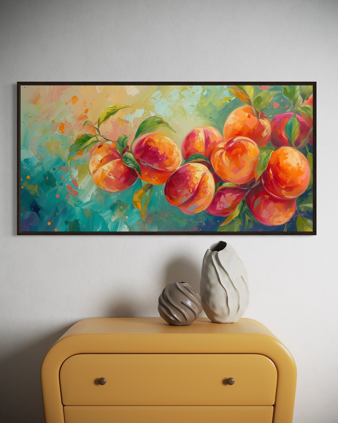 Just Peachy Peach Tree Fruit Painting Art Print - Image 5