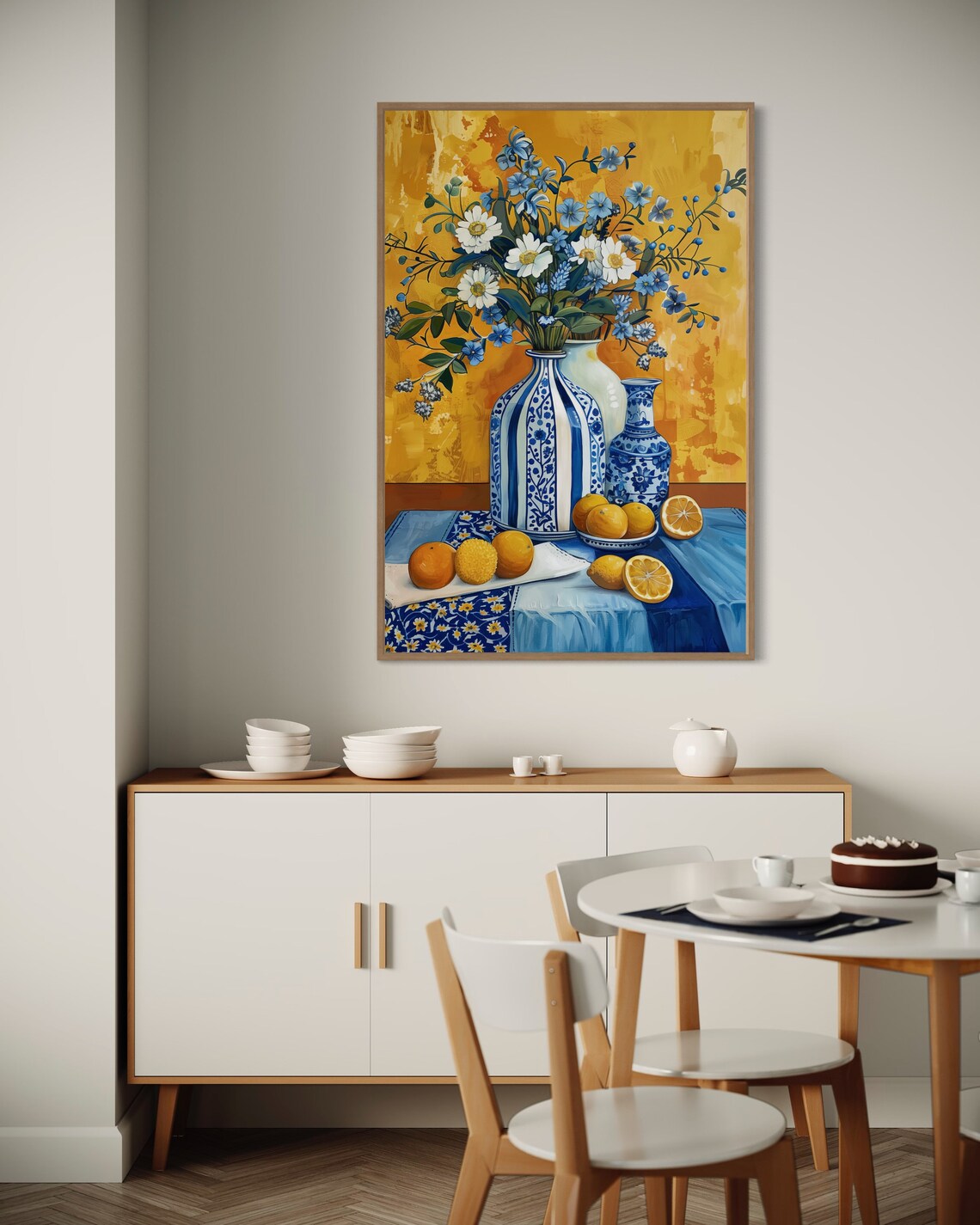 Sun Kissed Daisy Still Life, Mediterranean Art Print - Image 5