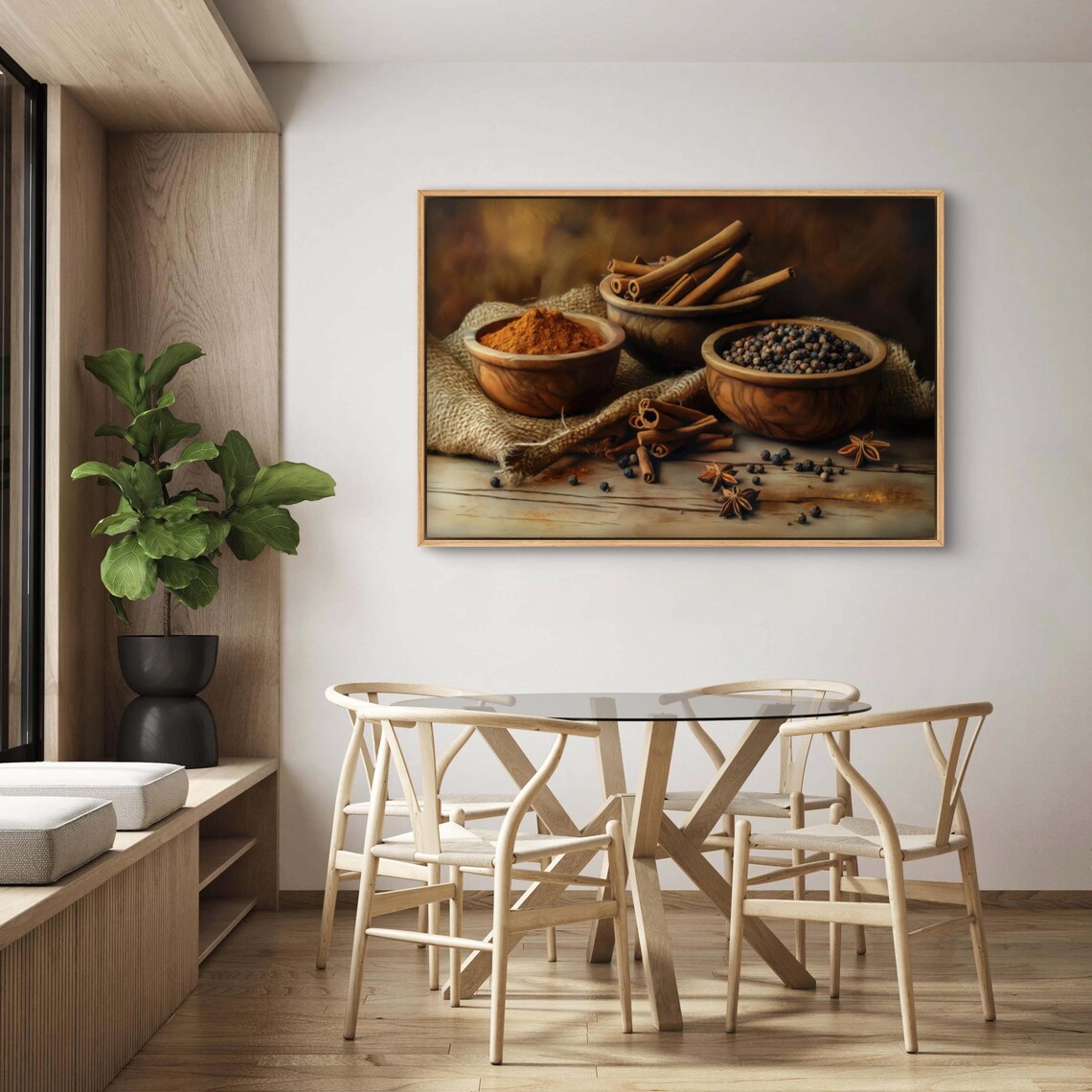 Rustic Spice Kitchen Art Print, Farmhouse Dining - Image 3