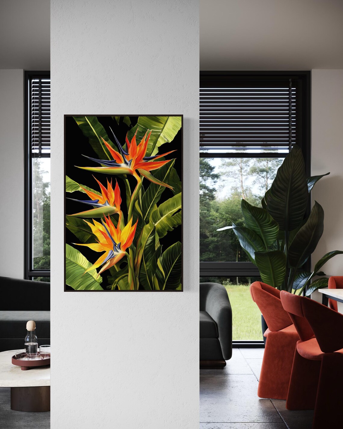 Bird Of Paradise Art Print, Tropical Botanical Decor - Image 2
