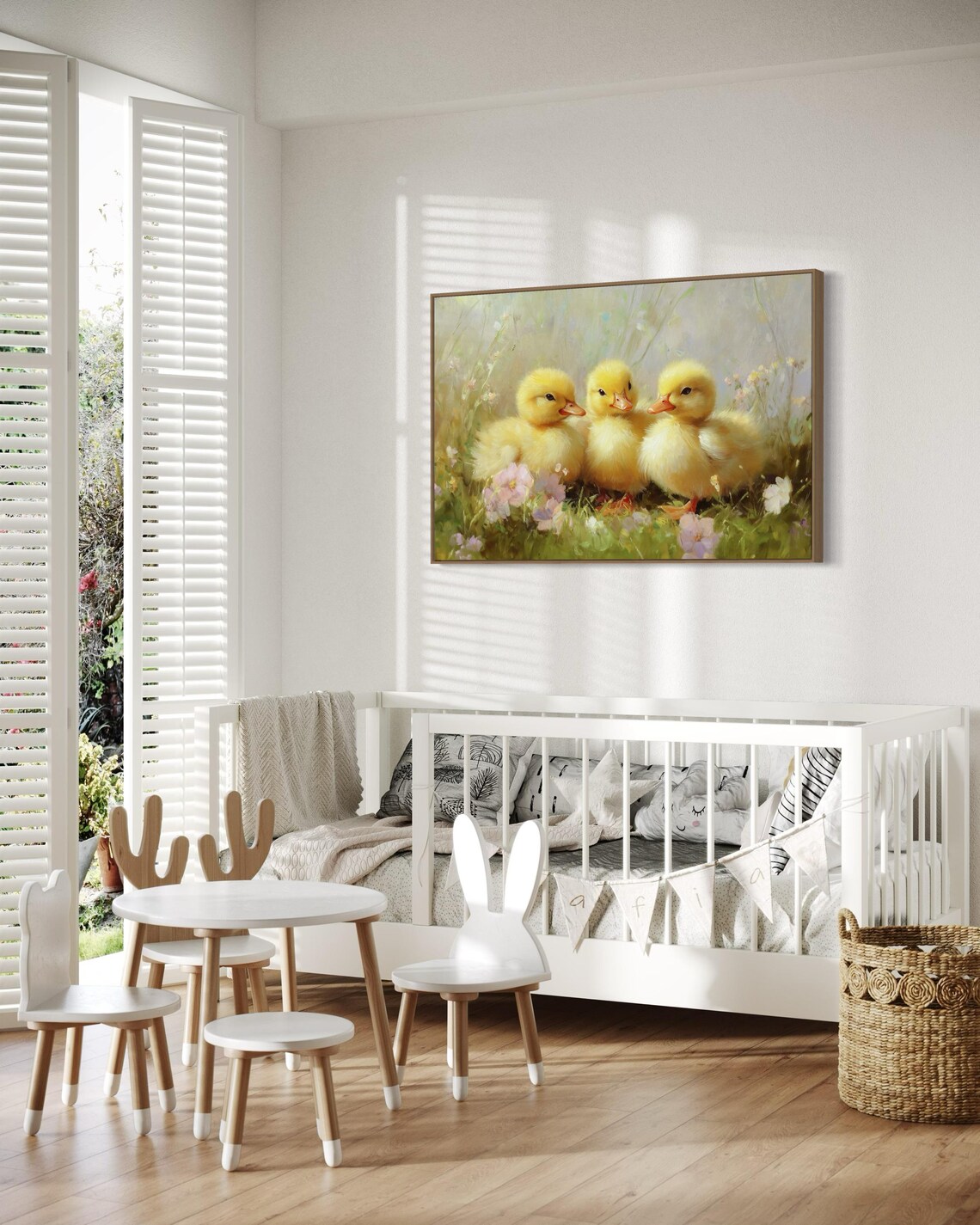 Adorable Duckling Vintage Farmhouse Art Print - Image 5