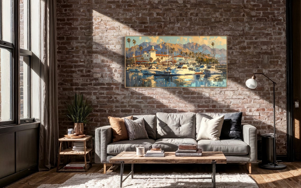 California Marina Harbor Sailboats Golden Sunset Water View Poster - Image 5
