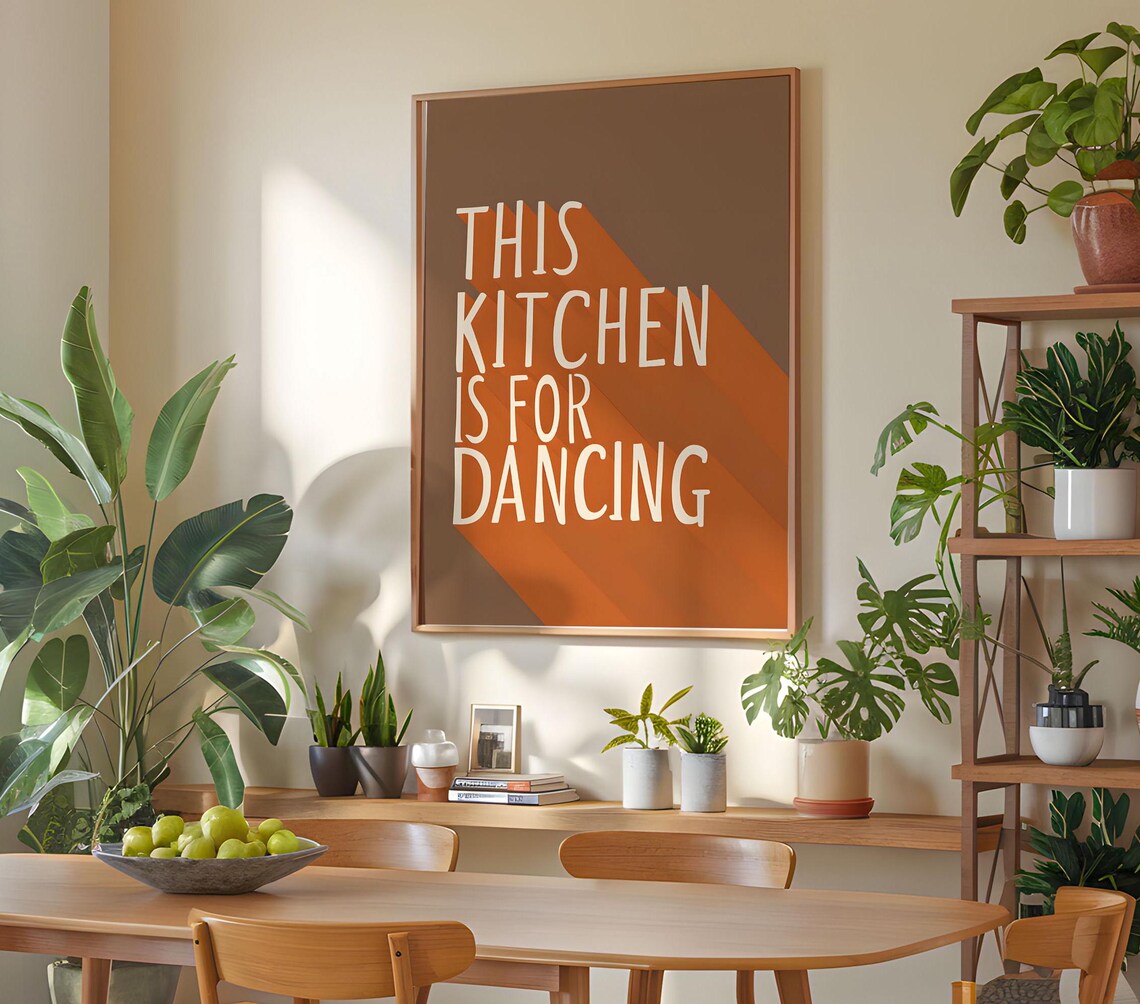 This Kitchen Is For Dancing, Rustic Home Decoration - Image 7