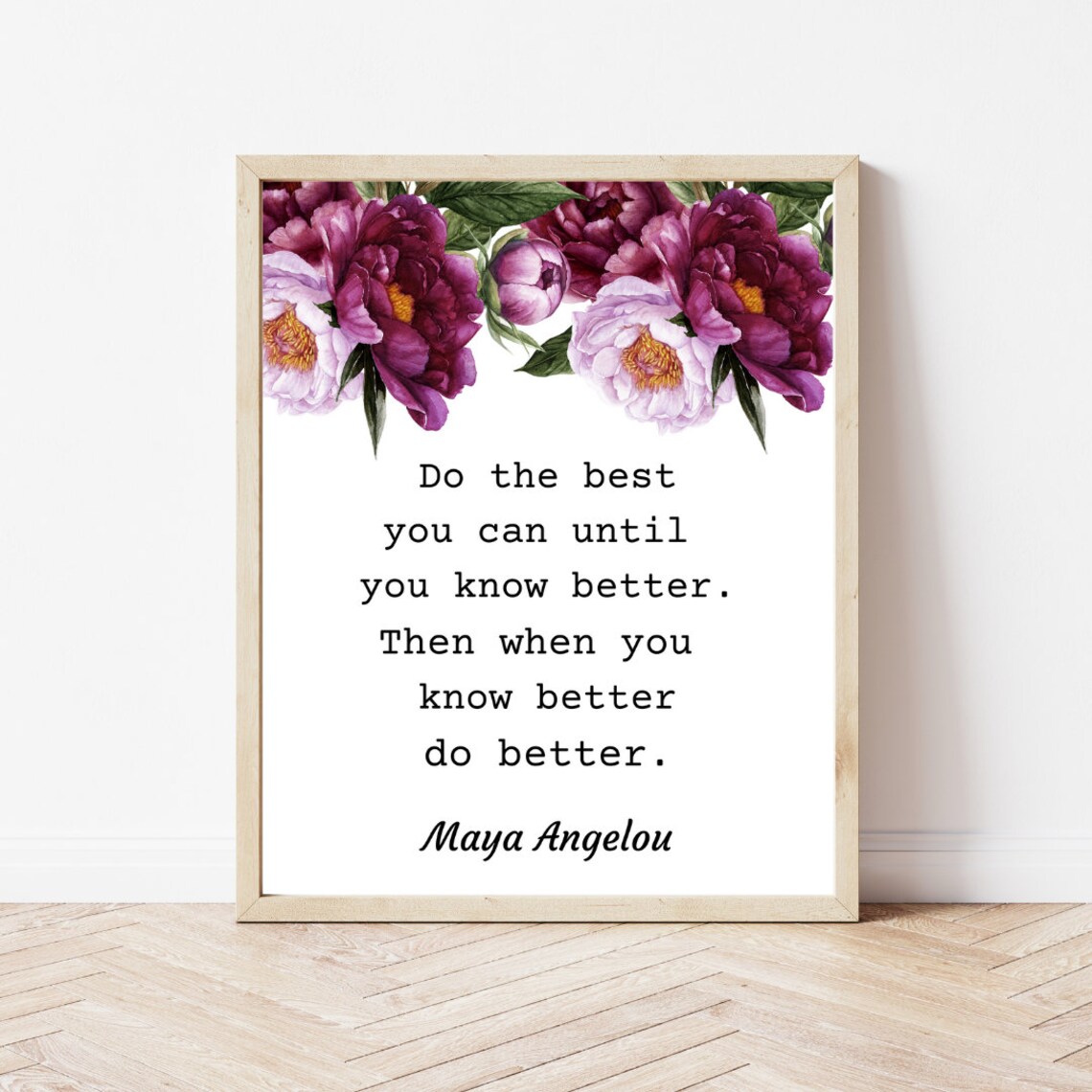Maya Angelou Quote Art Print, Do Better Quote - Image 2