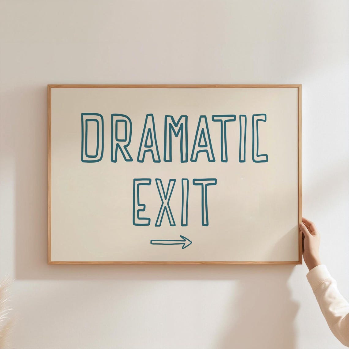 Dramatic Exit Hallway Art Print, Coastal Home Decor