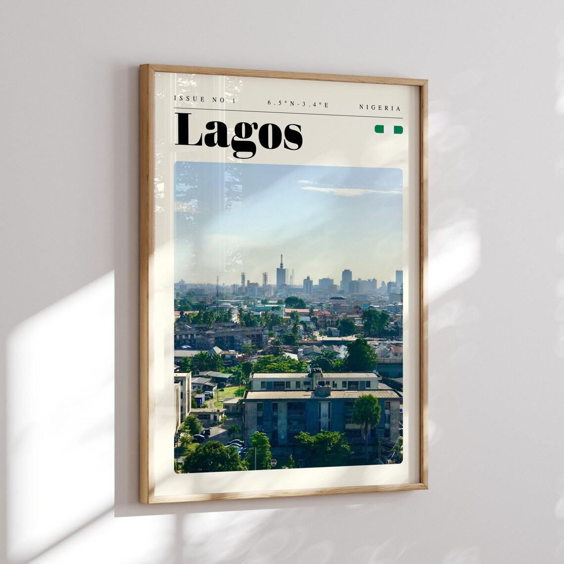 Lagos Nigeria City Skyline Daytime Panorama Photo Travel Poster - Image 2