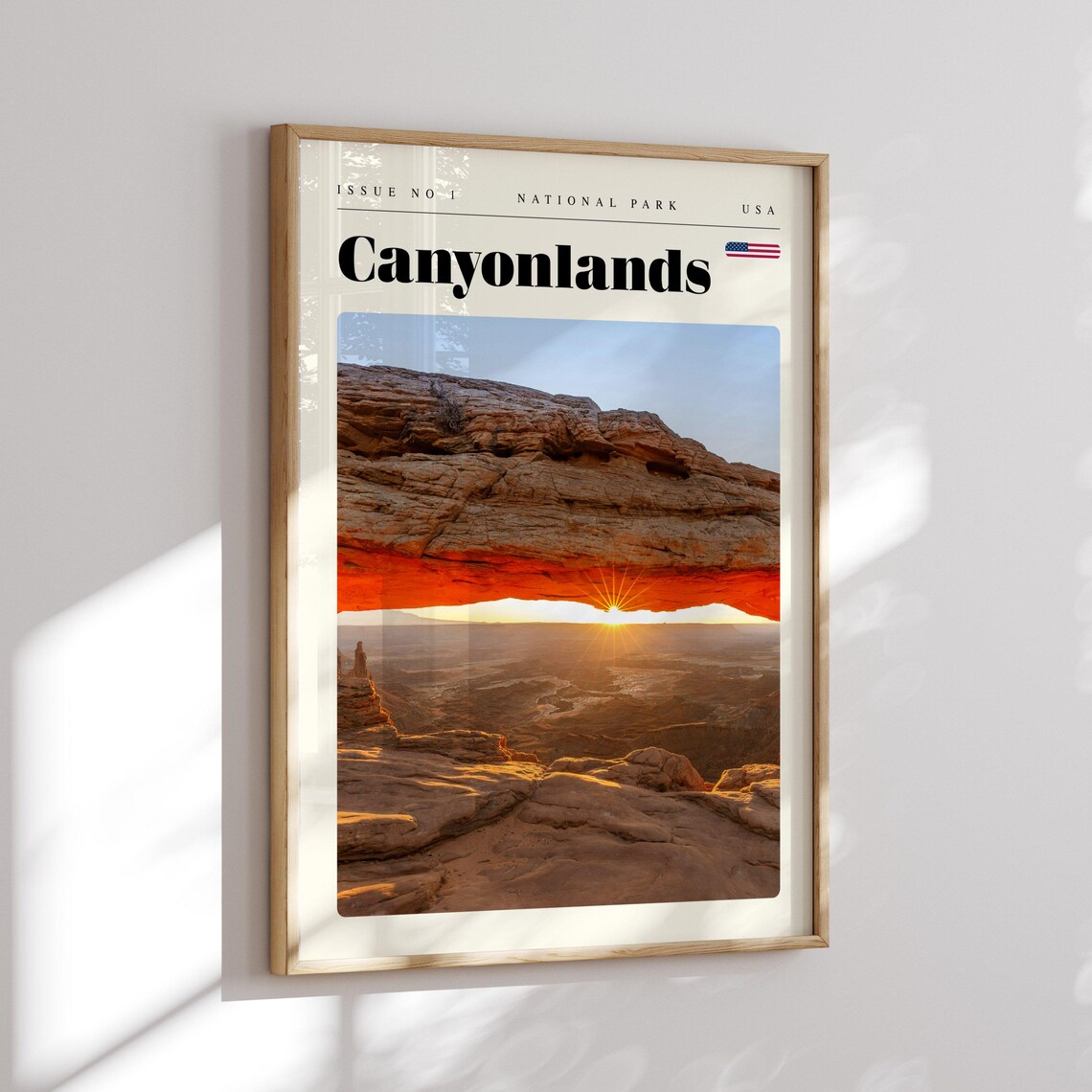 Canyonlands Utah Desert Arch Glowing Sunrise National Park Poster - Image 2