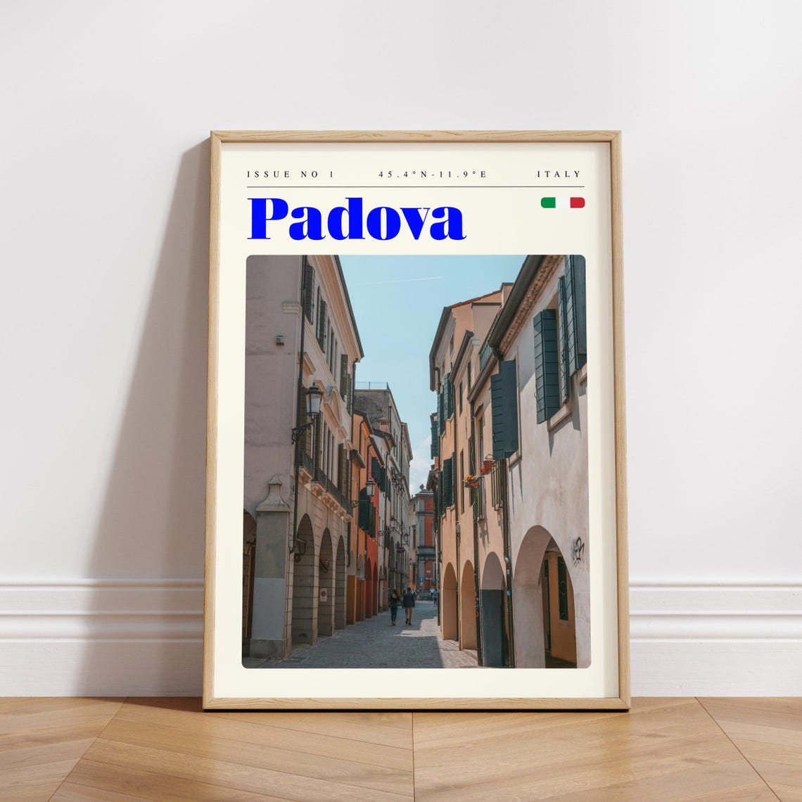 Padova Italy Cobblestone Street Arcade Heritage Photo Poster - Image 3
