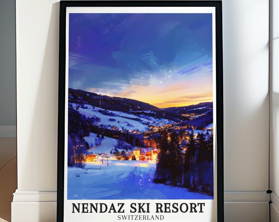 Nendaz Scenic Art Tracouet Prints Nendaz Ski Resort Wall Decor Tracouet Posters Nendaz Ski Resort Art