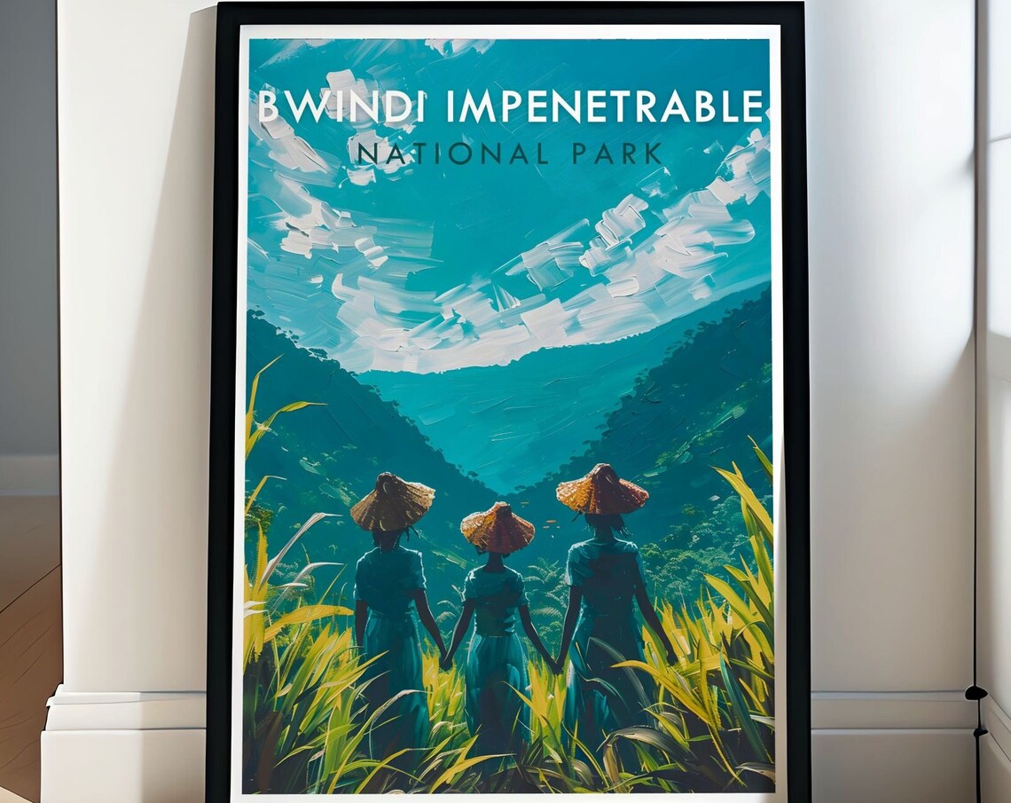 Bwindi Impenetrable National Park Travelers Misty Mountains Poster