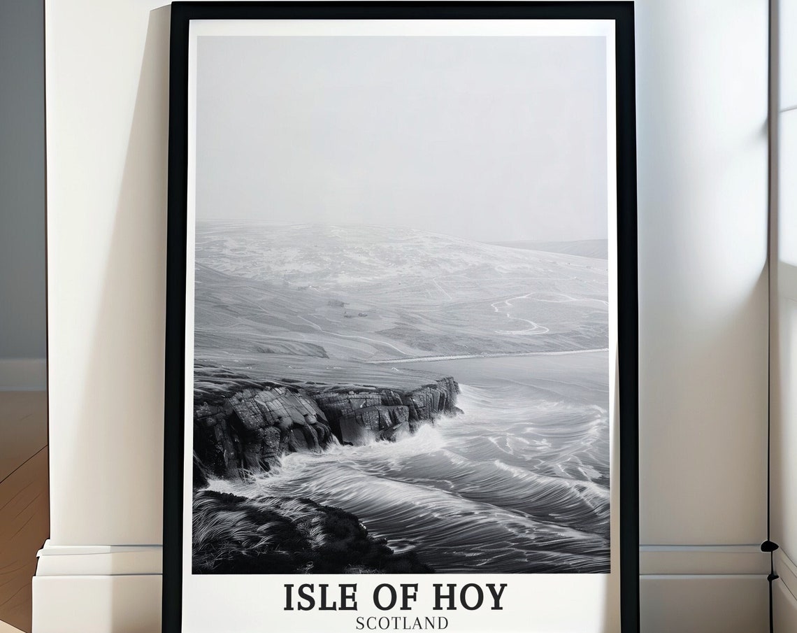Isle Of Hoy Travel Poster Cuilags Hills Orkney Poster Cuilags Hills Orkney Decor Cuilags Hills Orkney Gift Isle Of Hoy Print