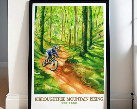 Kirroughtree Mountain Biking Poster 7stanes Kirroughtree Trails Art 7stanes Kirroughtree Trails Prints Kirroughtree Mountain Biking Art