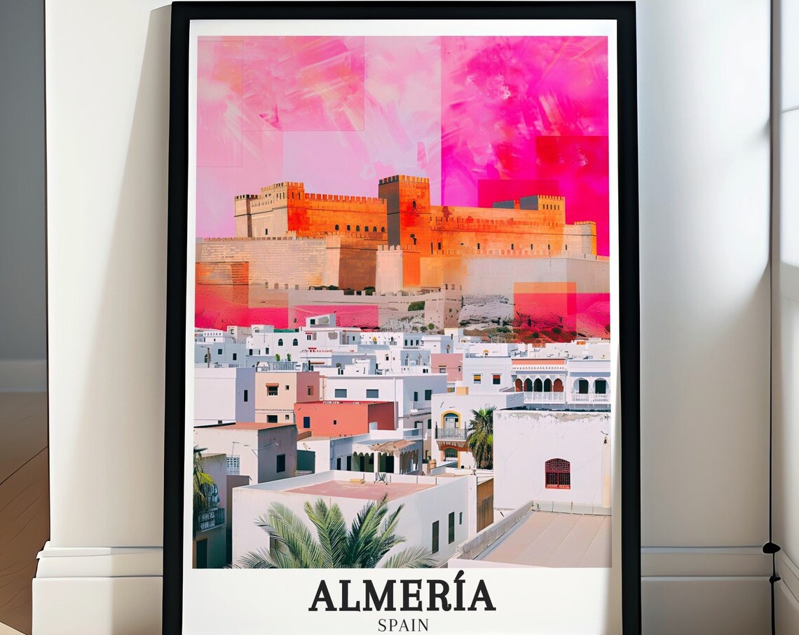 Almeria Moorish Alcazaba Fortress Above the White Town Poster