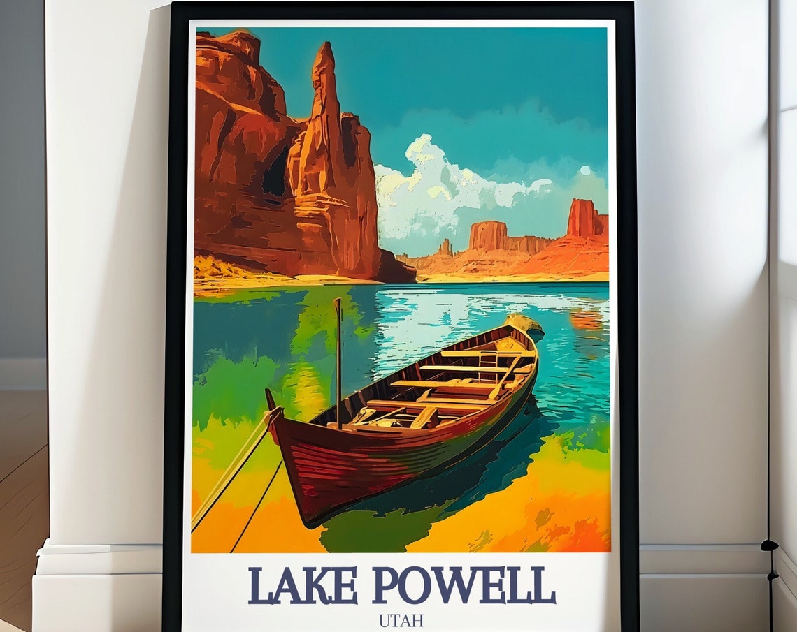 Lake Powell Print Glen Canyon Cove Padre Bay Decor Glen Canyon Cove Padre Bay Art Arizona Wall Art Glen Canyon Cove Padre Bay Art