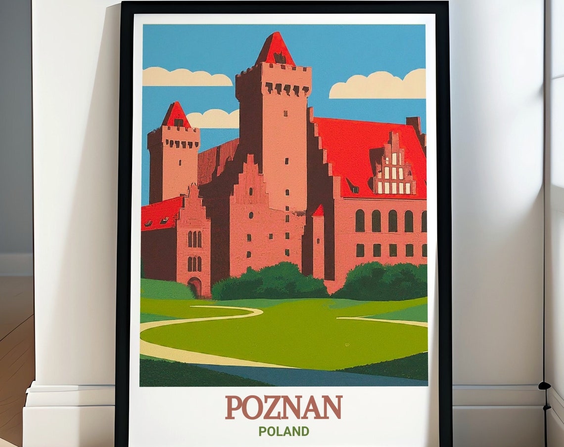 Poznan Poland Imperial Castle Red Brick Gothic Architecture Poster