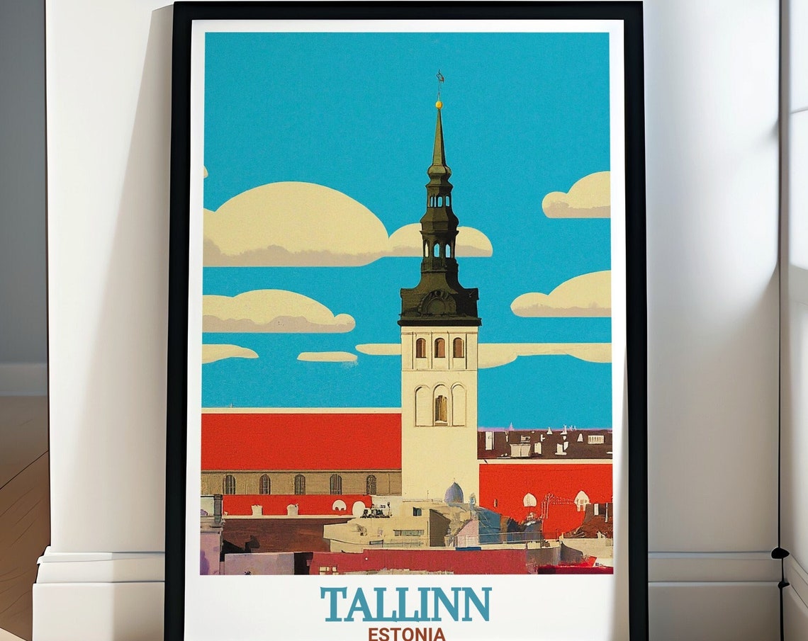 Tallinn Estonia Travel Art Toompea Castle Posters And Travel Gifts Toompea Castle And Estonia Wall Art Estonia Travel Art