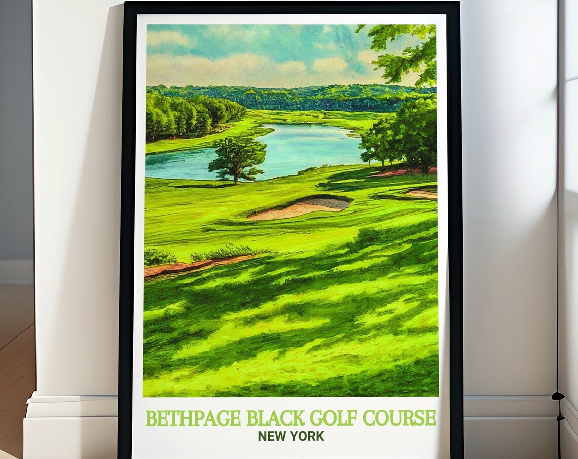 Bethpage Black Golf Course Travel Poster Bethpage State Park Poster Bethpage State Park Travel Poster Bethpage Black Golf Course Gift