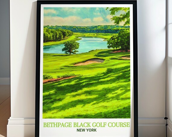 Bethpage Black Golf Course Travel Poster Bethpage State Park Poster Bethpage State Park Travel Poster Bethpage Black Golf Course Gift