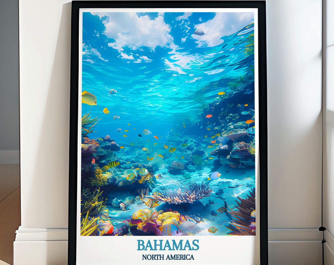 Bahamas Coral Reef Underwater Tropical Fish Exuma Cays Sea Life Poster