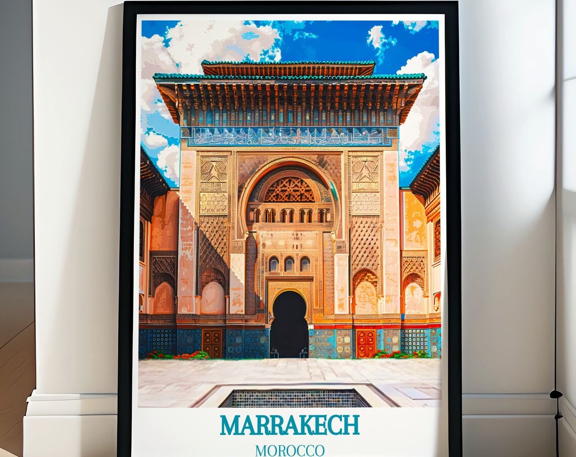 Marrakech Beach Travel Wall Art Morocco Beach Print Sahara Desert And Marrakech Beach
