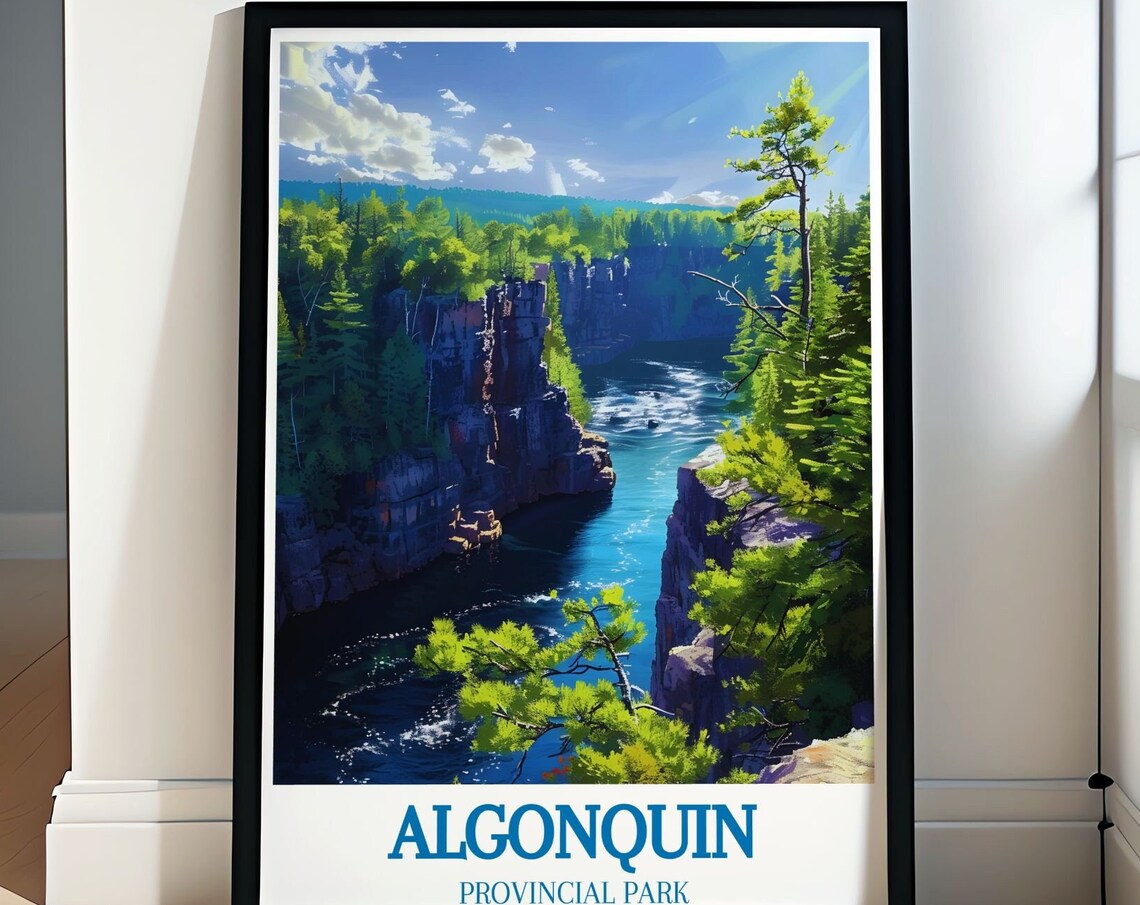 Algonquin Wilderness Art Print, Ontario Lake Landscape