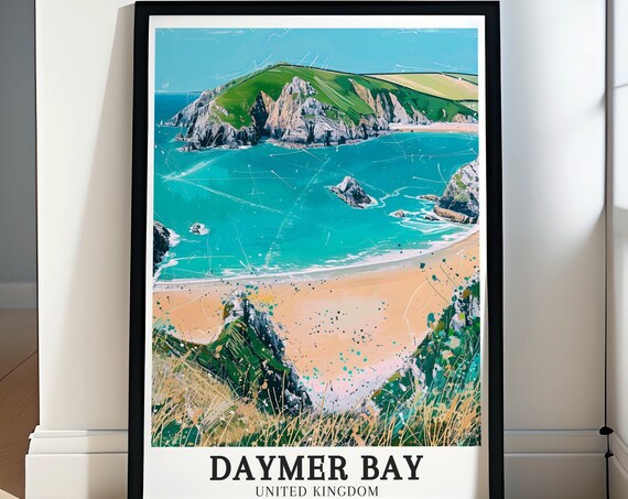 Daymer Bay Wall Art Brea Hill North Cornwall Art Brea Hill North Cornwall Decor Daymer Bay Posters Daymer Bay Prints
