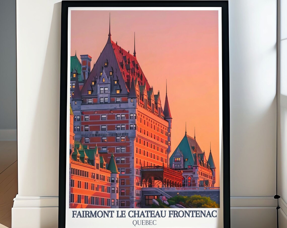Fairmont Le Chateau Frontenac Travel Poster