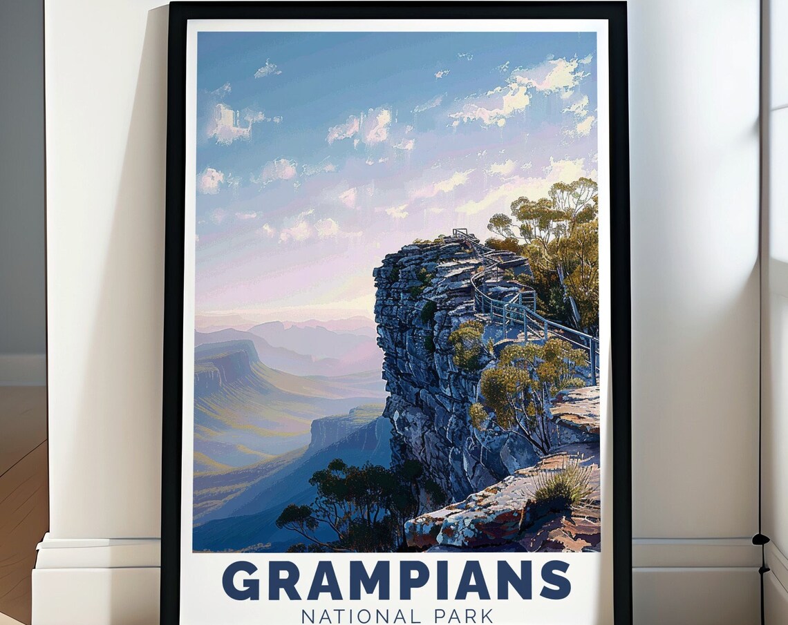 Grampians National Park The Pinnacle Lookout Ridge Walk Poster