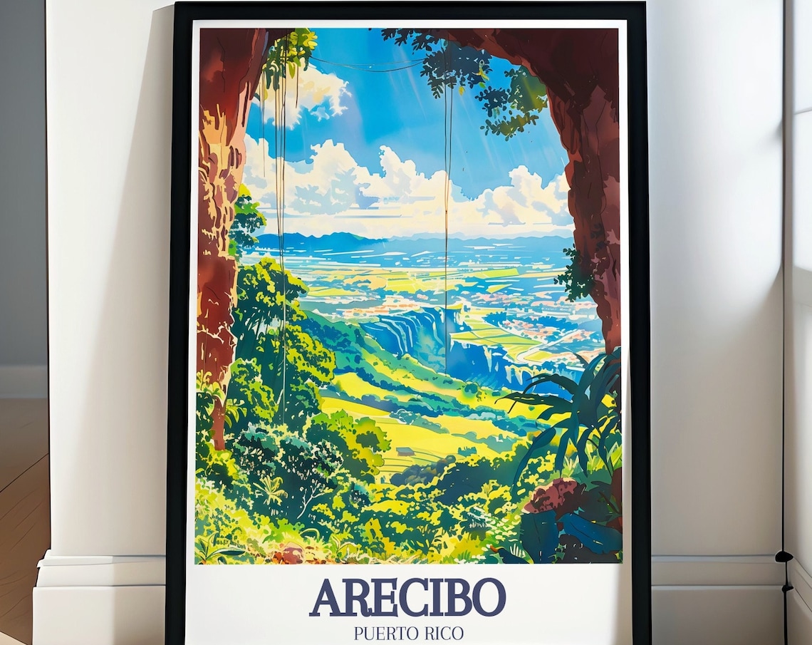 Arecibo Travel Art Cueva Ventana Arecibo Landscape Artwork Arecibo Travel Poster Cueva Ventana Arecibo Landscape Travel Print