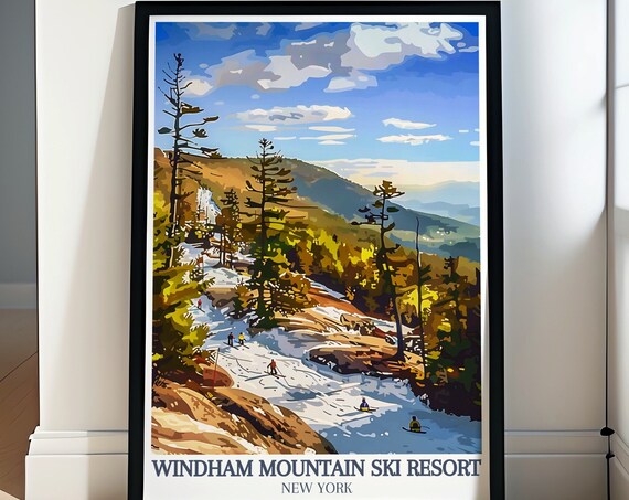 Windham Mountain Resort Wall Art Catskill Mountains Poster Windham Mountain Resort Art And Catskill Mountains Decor