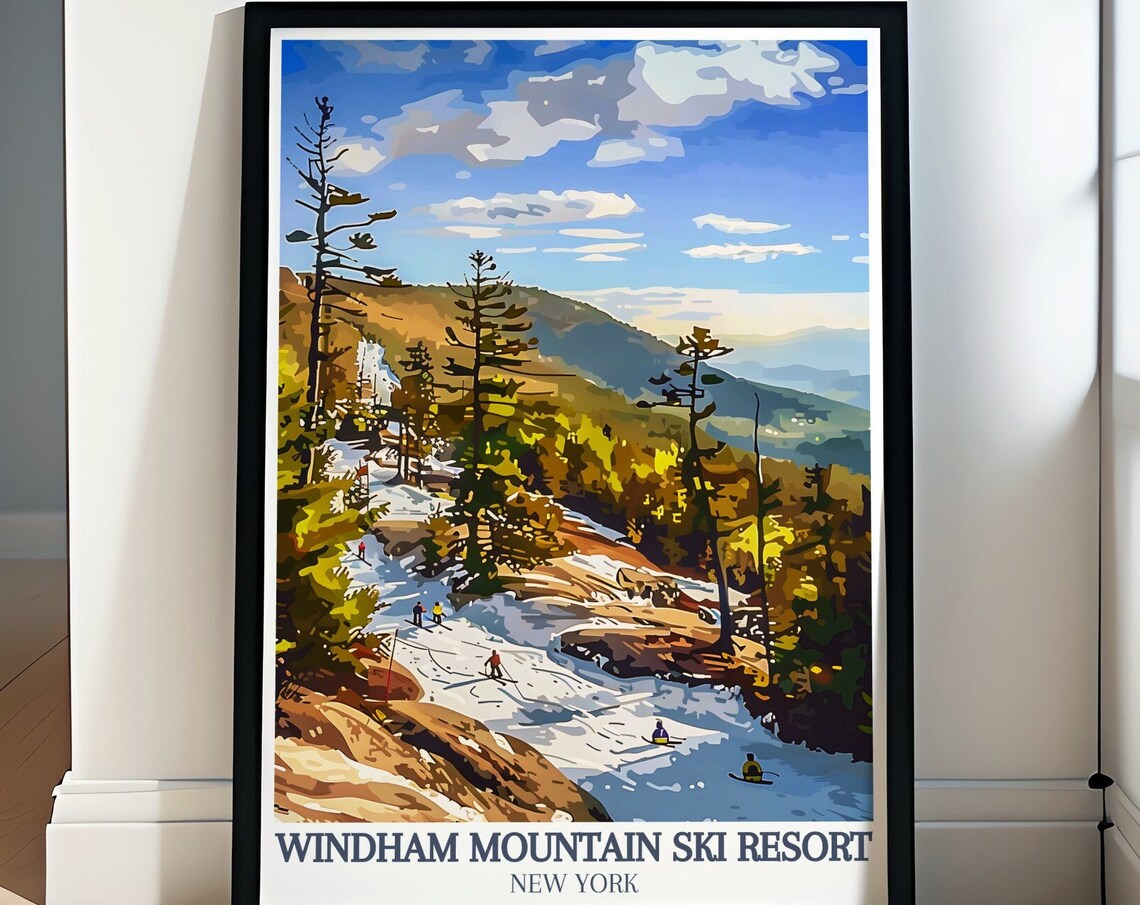 Windham Mountain Resort Wall Art Catskill Mountains Poster Windham Mountain Resort Art And Catskill Mountains Decor