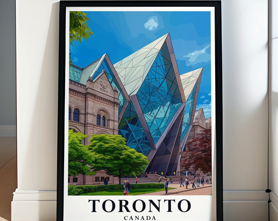 Toronto Travel Art Royal Ontario Museum Art Print Royal Ontario Museum Print Royal Ontario Museum Travel Poster Toronto Poster
