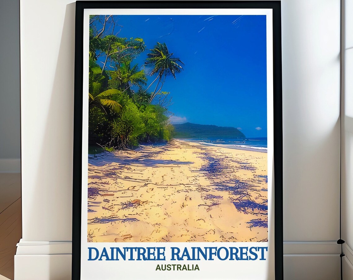 Daintree Rainforest Palm Beach Cape Tribulation Australia Poster